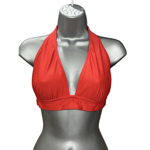 J. Crew DD halter tie-back bikini top with mesh size medium